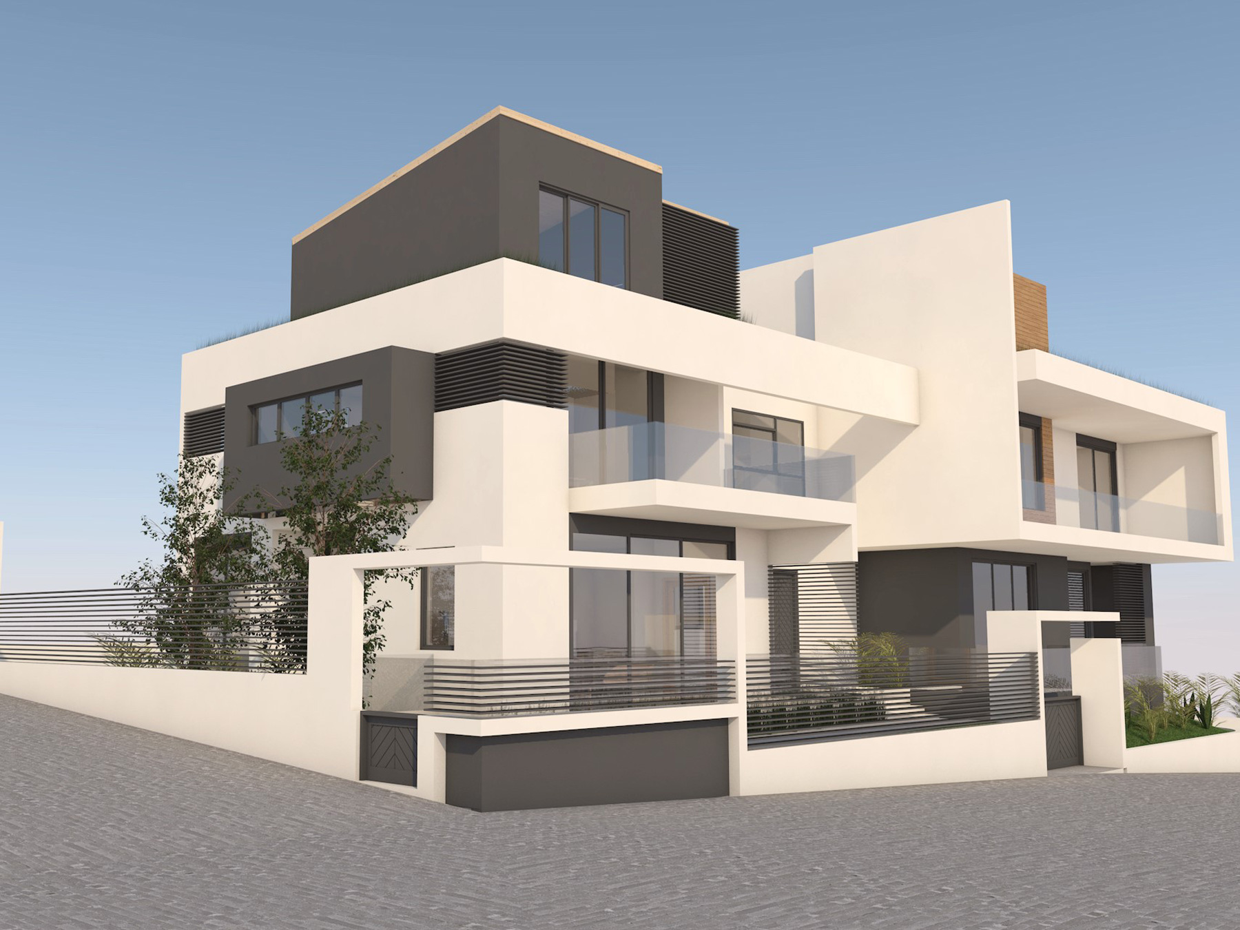 For sale, under construction, elevated ground floor apartment of 85 sq.m. in Gianniotiko Saloni