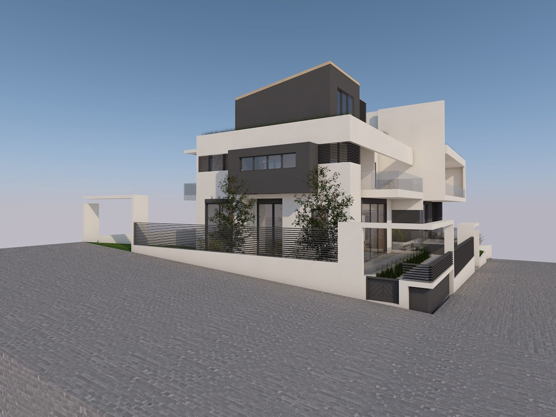 For sale, under construction, elevated ground floor apartment of 85 sq.m. in Gianniotiko Saloni