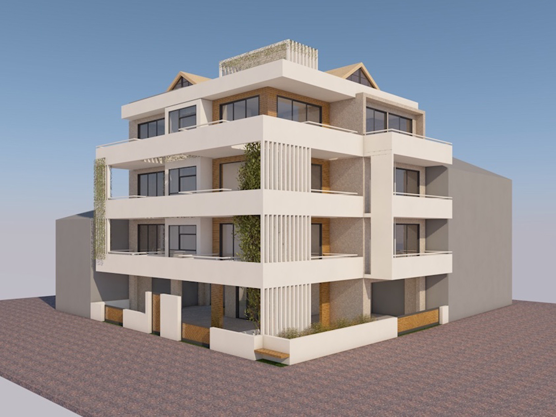 For sale, under construction, two-room apartment, 41 sq.m. 1st floor with warehouse in Karavatia, Ioannina
