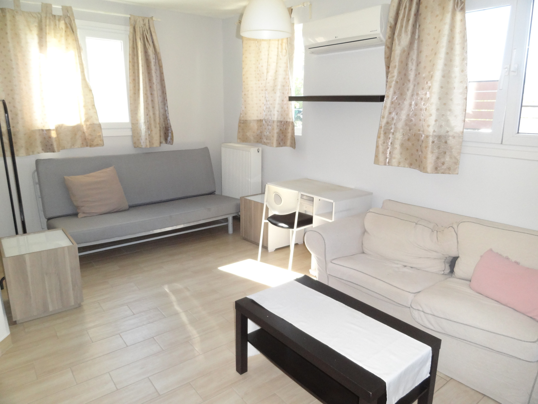 Furnished ground floor 1 bedroom apartment for rent, 50 sq.m. near the Gianniotiko Saloni in Anatoli in Ioannina